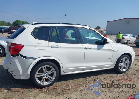 2014 BMW X3 xDrive28I z USA, uszkodzony, nr VIN 5UXWX9C59E0D32464